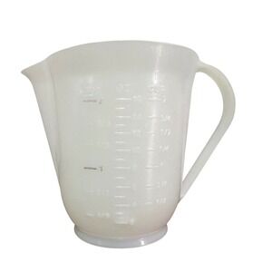 Eagle Vintage Plastic 2 Cup Measuring Cup White 16 oz 500 ml Made in USA